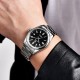 Мужские механические часы Benyar BY-5185 Black с автоподзаводом и стальным браслетом
