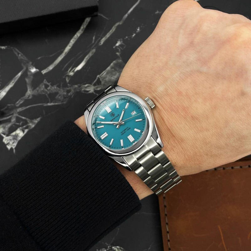 Мужские механические часы Benyar BY-5185 Blue с автоподзаводом и водозащитой 10 ATM