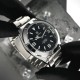 Мужские механические часы Benyar BY-5177 Black с автоподзаводом и стальным браслетом