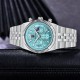 Чоловічий годинник Benyar BY-5225 Silver-Blue зі сріблястим браслетом та бірюзовим циферблатом