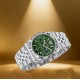 Чоловічий годинник Benyar BY-5225 Silver-Green зі сріблястим браслетом та зеленим циферблатом