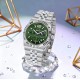 Чоловічий годинник Benyar BY-5225 Silver-Green зі сріблястим браслетом та зеленим циферблатом