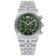 Чоловічий годинник Benyar BY-5225 Silver-Green зі сріблястим браслетом та зеленим циферблатом