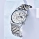 Чоловічий класичний годинник Benyar BY-5225 Silver-White зі сріблястим браслетом та білим циферблатом