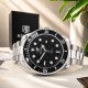 Чоловічий годинник Benyar BY-5223 Silver-Black з нержавіючої сталі та мінеральним склом