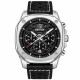 Чоловічий годинник Benyar BY-5222 Black-Silver з хронографом та шкіряним ремінцем