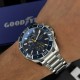 Мужские часы GOODYEAR G.S01262,01,01 Классические с серебристым браслетом и синим циферблатом