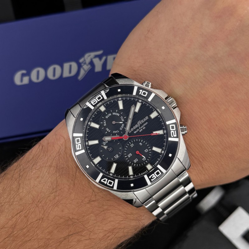 Чоловічий годинник GOODYEAR G.S01262,01,02 — класична модель з нержавіючої сталі та мінеральним склом