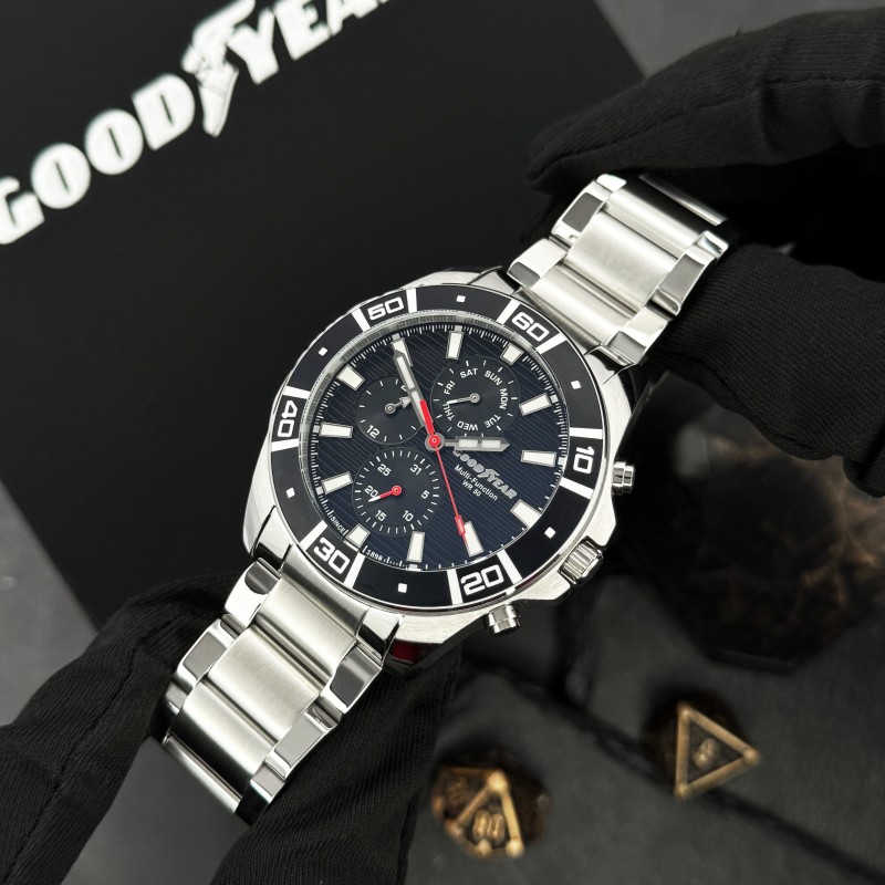 Чоловічий годинник GOODYEAR G.S01262,01,02 — класична модель з нержавіючої сталі та мінеральним склом
