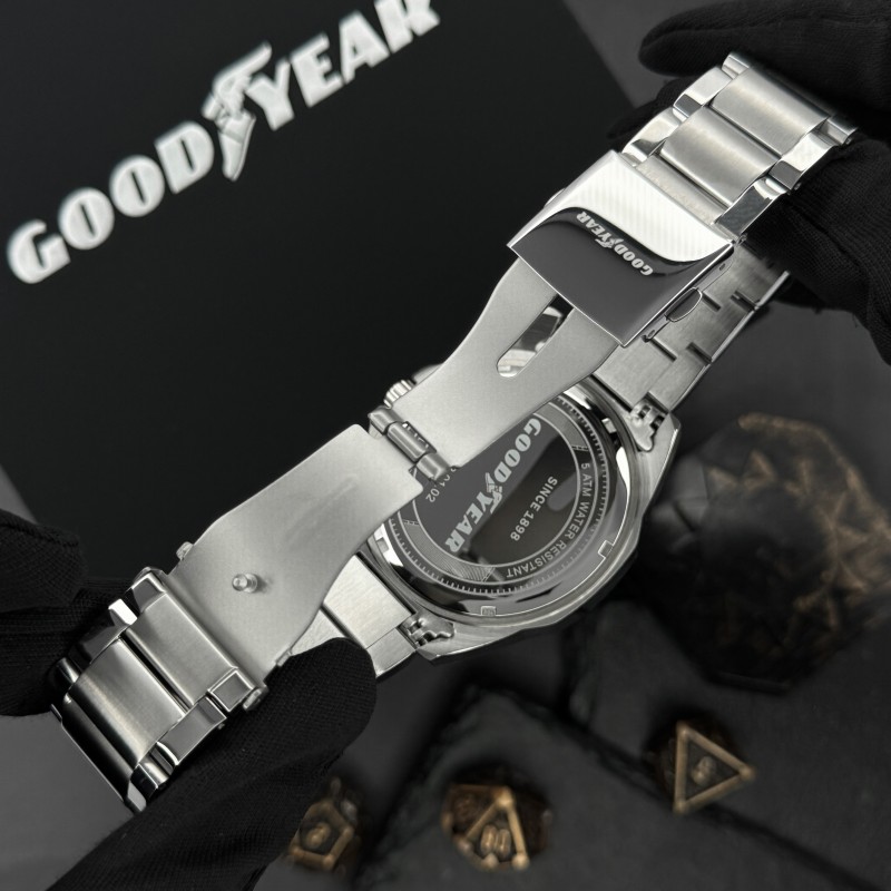 Чоловічий годинник GOODYEAR G.S01262,01,02 — класична модель з нержавіючої сталі та мінеральним склом