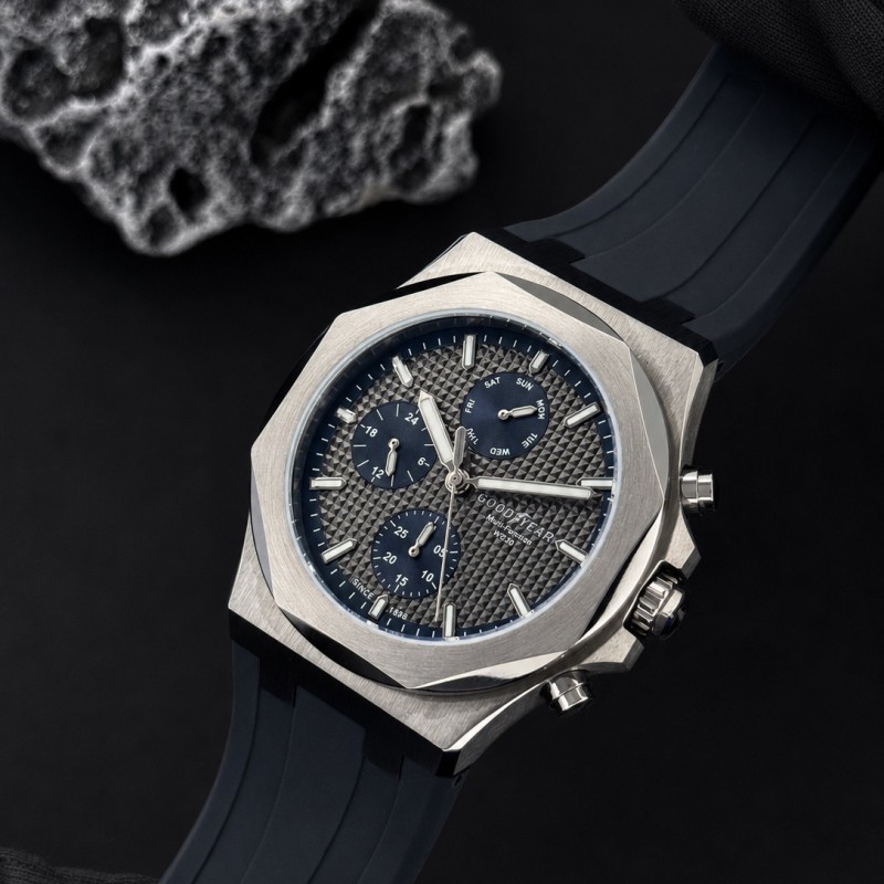 Мужские наручные часы GOODYEAR G.S01249.02.03 в классическом стиле, стальной корпус