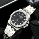 Чоловічий наручний годинник Guardo S03009-1 Silver-Black — класична модель з нержавіючої сталі