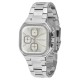Чоловічий наручний годинник Guardo 012694-1 Silver з металевим браслетом та календарем