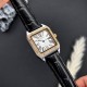 Жіночий годинник Guardo 012832-6 Silver-Rose Gold у класичному стилі з прямокутним корпусом