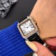 Жіночий годинник Guardo 012832-6 Silver-Rose Gold у класичному стилі з прямокутним корпусом