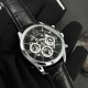 Чоловічий наручний годинник Guardo 012837-1 Silver-Black — класичний стиль з індикацією дати та дня тижня