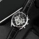 Чоловічий наручний годинник Guardo 012837-1 Silver-Black — класичний стиль з індикацією дати та дня тижня