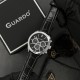 Чоловічий наручний годинник Guardo 012836-1 Silver-Black у класичному стилі з календарем