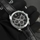 Чоловічий наручний годинник Guardo 012836-1 Silver-Black у класичному стилі з календарем