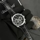 Чоловічий наручний годинник Guardo 012836-1 Silver-Black у класичному стилі з календарем