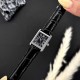 Женские часы Guardo 012834-2 в классическом стиле с прямоугольным корпусом и кожаным ремешком