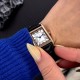 Жіночий годинник Guardo 012834-5 у корпусі кольору рожеве золото з чорним шкіряним ремінцем