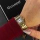 Жіночий годинник Guardo 012827-2 у золотистому корпусі з мінеральним склом