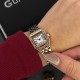 Женские наручные часы Guardo 012827-4 в цвете розовое золото с прямоугольным корпусом