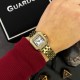 Жіночий годинник Guardo 012830-2 з золотистим браслетом та прямокутним корпусом