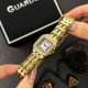 Жіночий годинник Guardo 012830-2 з золотистим браслетом та прямокутним корпусом