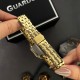 Жіночий годинник Guardo 012830-2 з золотистим браслетом та прямокутним корпусом
