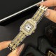 Жіночий годинник Guardo 012830-3 Silver-Gold з кварцовим механізмом та прямокутним корпусом