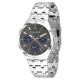 Чоловічий наручний годинник Guardo 012781-5 Silver-Grey з календарем та металевим браслетом