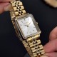 Жіночий годинник Guardo 012803-1 Gold-Silver — класична модель з прямокутним корпусом та золотистим браслетом