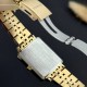 Жіночий годинник Guardo 012803-1 Gold-Silver — класична модель з прямокутним корпусом та золотистим браслетом