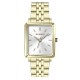 Жіночий годинник Guardo 012803-1 Gold-Silver — класична модель з прямокутним корпусом та золотистим браслетом