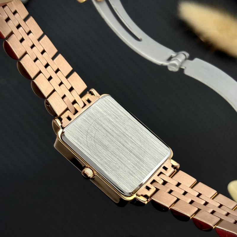 Женские часы Guardo 012803-4 в цвете Rose Gold с прямоугольным корпусом