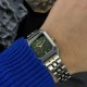 Женские часы Guardo 012800-3 с зеленым циферблатом и комбинированным браслетом