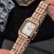Женские часы Guardo 012800-4 в цвете Розовое золото с прямоугольным корпусом