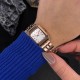 Женские часы Guardo 012800-4 в цвете Розовое золото с прямоугольным корпусом
