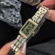 Женские часы Guardo 012796-3 в прямоугольном корпусе с зеленым циферблатом и браслетом