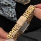 Жіночий наручний годинник Guardo 012796-5 у прямокутному корпусі кольору рожеве золото