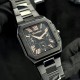 Чоловічий наручний годинник Guardo 012726-4 M Black у квадратному корпусі з браслетом