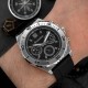 Чоловічий наручний годинник Guardo 012757-1 Silver-Black — сталевий корпус, каучуковий ремінець, 3 ATM