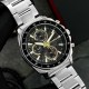 Чоловічий годинник Guardo 012782-7 Silver-Black — класичний сталевий браслет з функцією дати та дня тижня