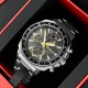 Чоловічий годинник Guardo 012782-7 Silver-Black — класичний сталевий браслет з функцією дати та дня тижня