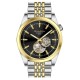 Мужские часы Guardo SA03021-3 Silver-Gold механика с автоподзаводом и минеральным стеклом