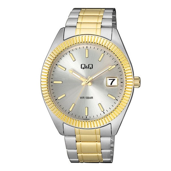 Наручные часы Q&Q A476J401Y Gold-Silver в комбинированном цвете золото и серебро