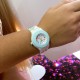 Детские часы Better 001 Magic Blue-White кварцевые с белым силиконовым ремешком