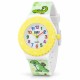 Детские часы Better 001 Fantastic Yellow-White с кварцевым механизмом и силиконовым ремешком